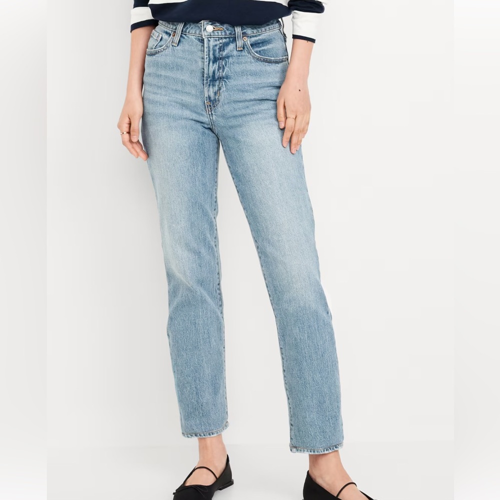 Old Navy High-Waisted OG Straight Ankle Jeans (size 6)